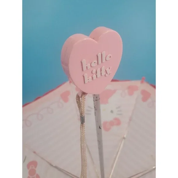 Hello Kitty Kids Umbrella Pink Hearts 2014 READ - Picture 8 of 16